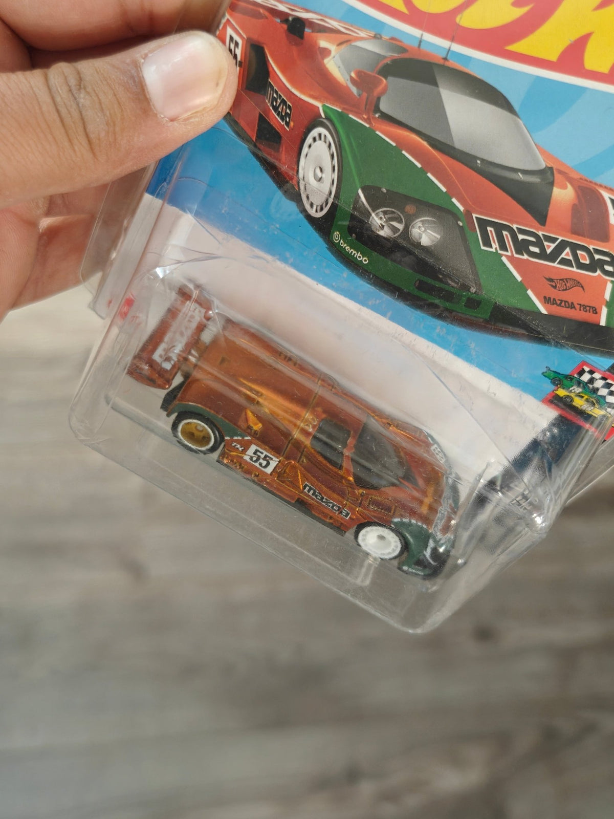 Factory-Sealed Hot Wheels Mazda 787B Super Treasure Hunt (STH) - Kinder Logs