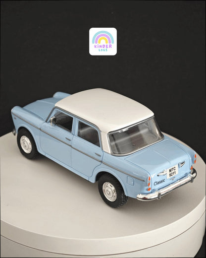 Fiat Premier Padmini Classic Car With Openable Doors (Blue) - Kinder Logs