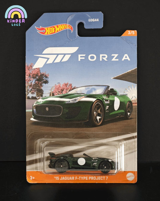 Forza Hot Wheels 2015 Jaguar F - Type Project 7 - Kinder Logs