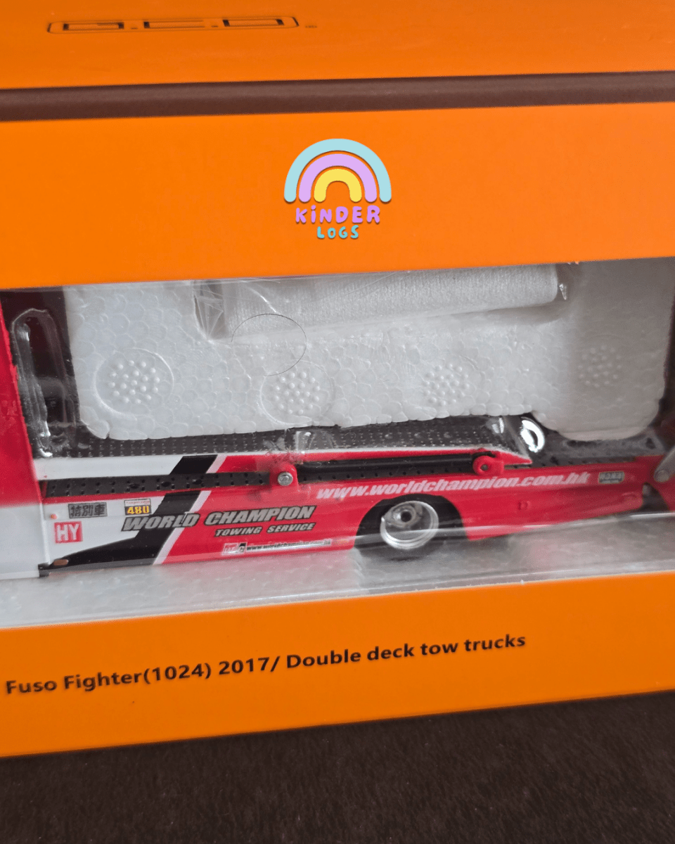 GCD Mitsubishi Fuso Fighter 1024 (2017) Double Deck Tow Truck - Kinder Logs