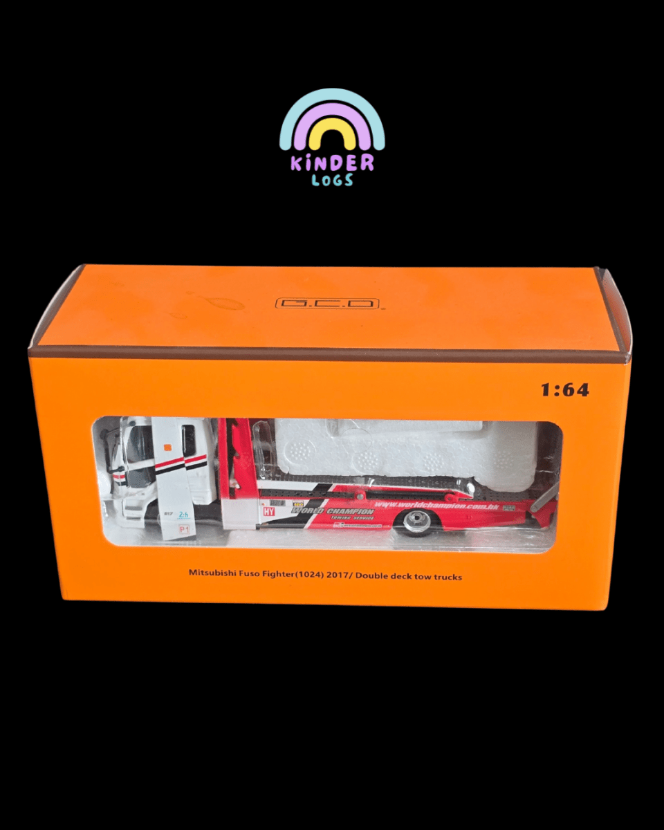 GCD Mitsubishi Fuso Fighter 1024 (2017) Double Deck Tow Truck - Kinder Logs