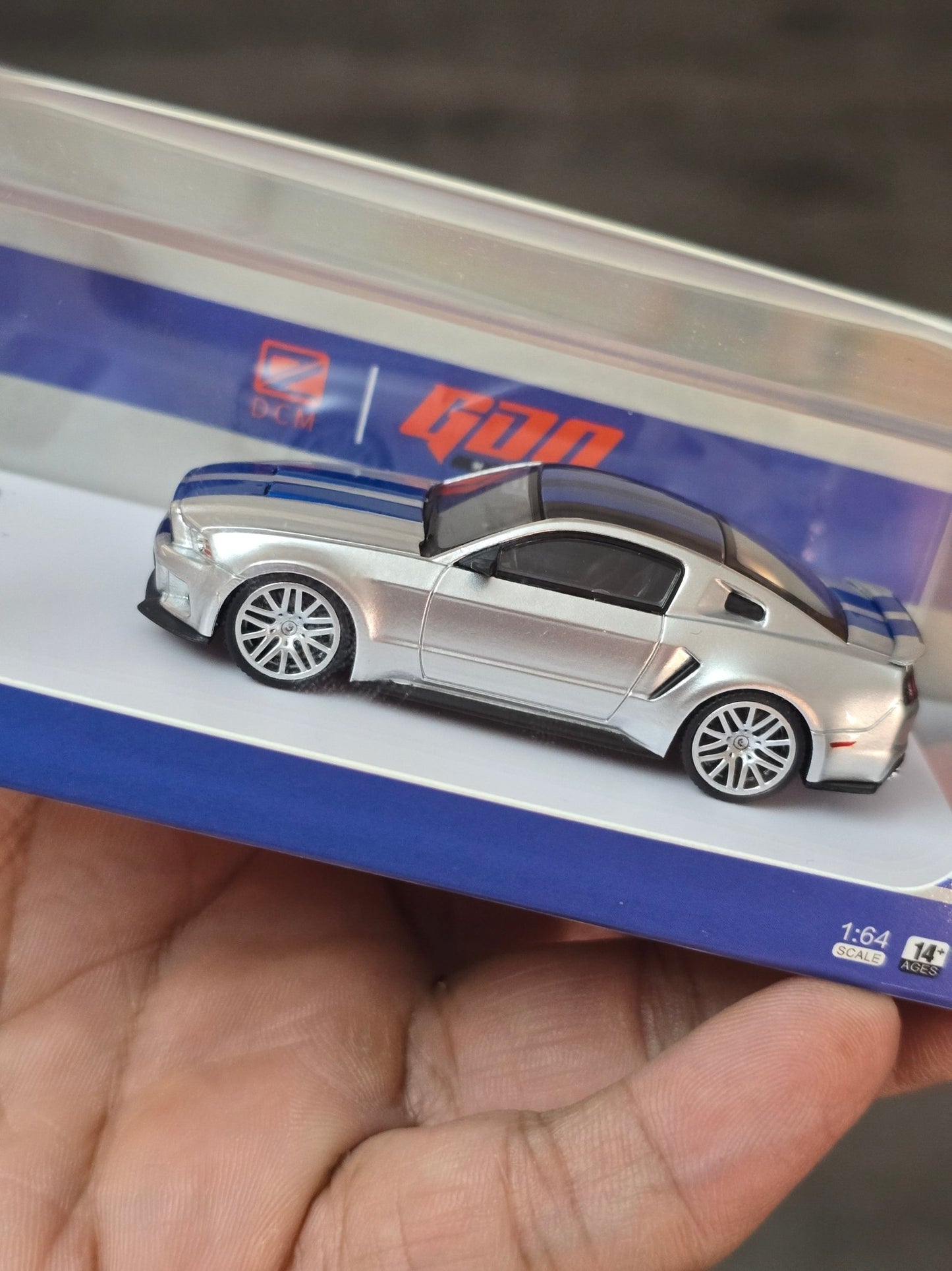 GDO Hunter x DCM 2014 Ford Mustang GT (Need For Speed Silver) - Kinder Logs