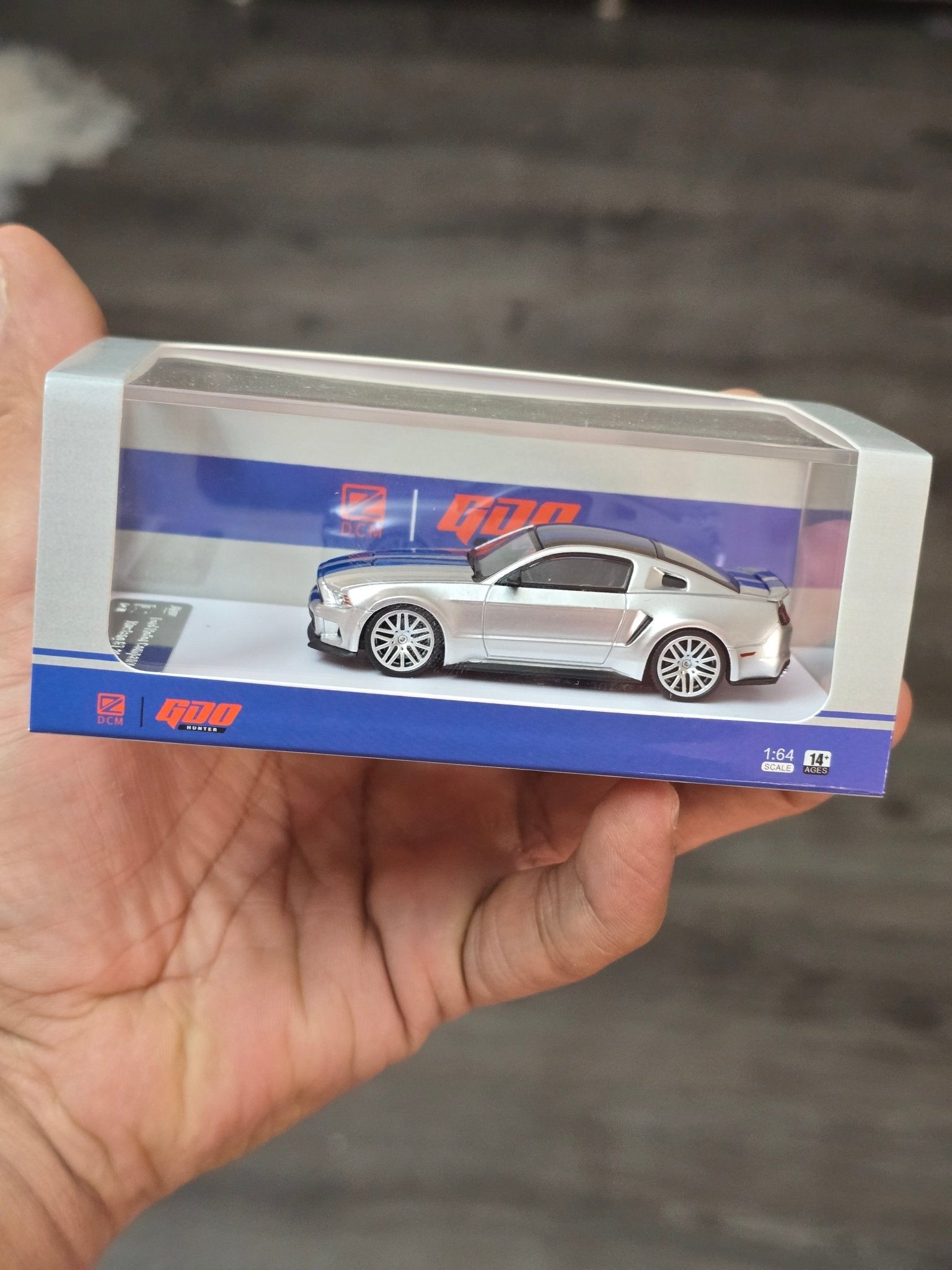 GDO Hunter x DCM 2014 Ford Mustang GT (Need For Speed Silver) - Kinder Logs