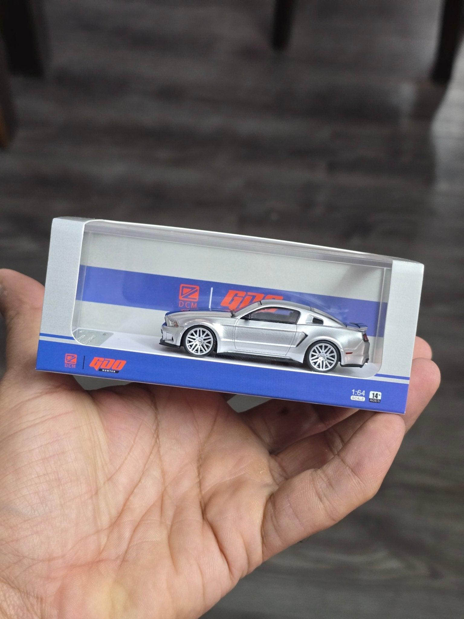 GDO Hunter x DCM 2014 Ford Mustang GT (Need For Speed Silver) - Kinder Logs