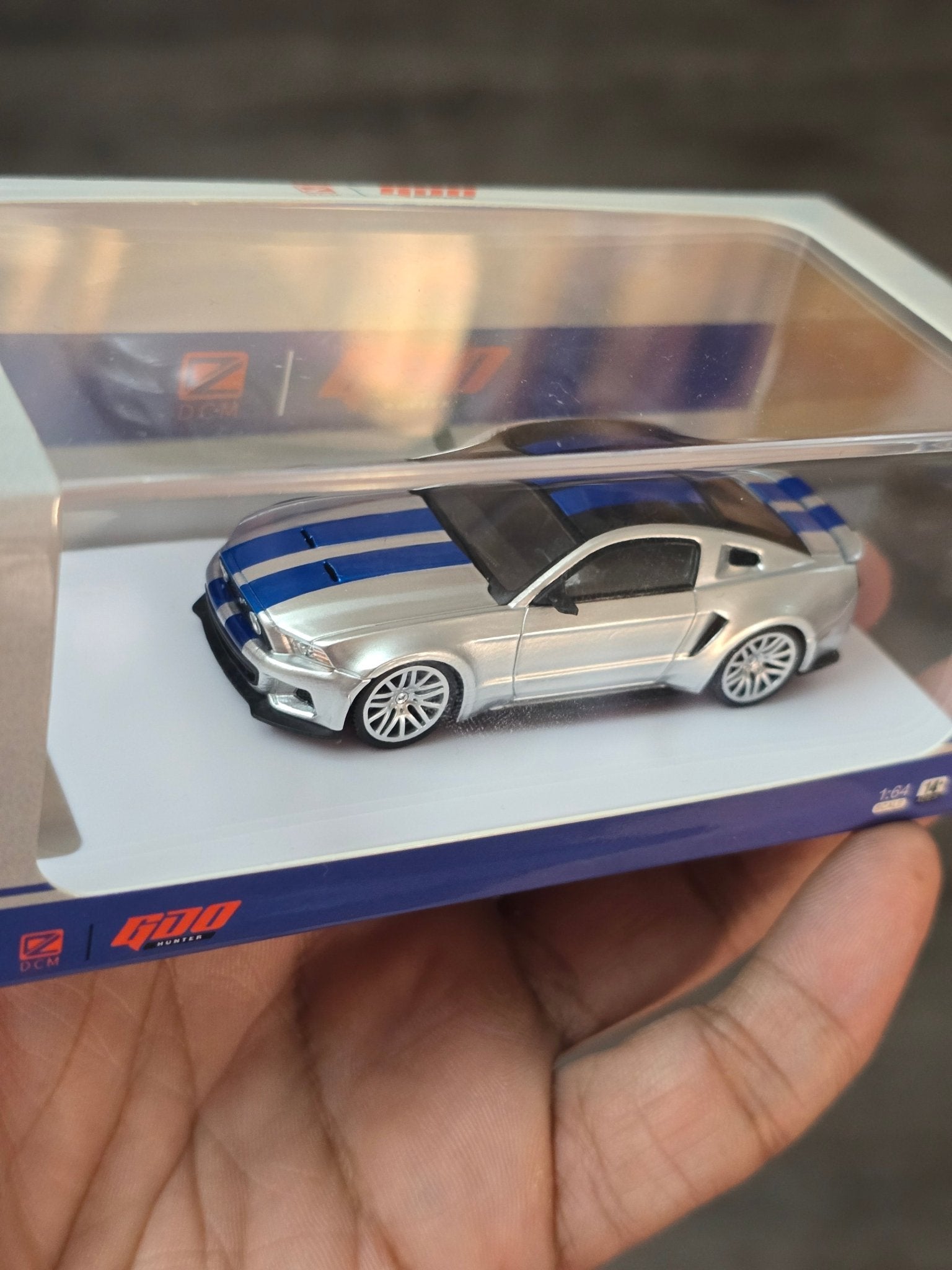 GDO Hunter x DCM 2014 Ford Mustang GT (Need For Speed Silver) - Kinder Logs