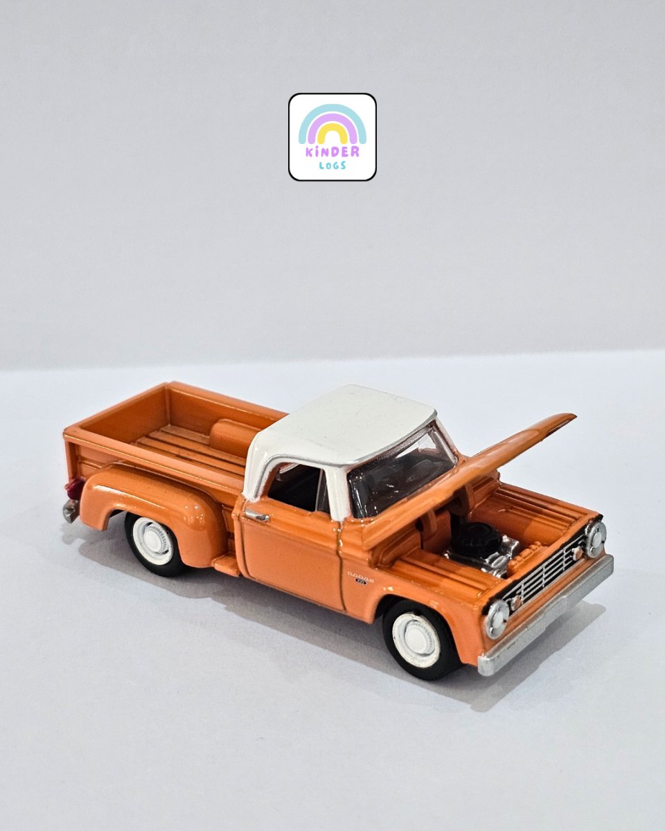 Greenlight 1965 Dodge D100 - Route 66 (Uncarded) - Kinder Logs