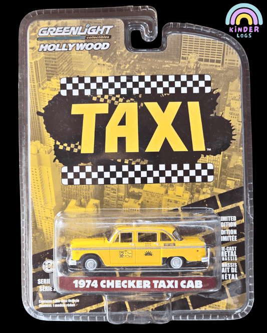 Greenlight 1974 Checker Taxi Cab (Sealed Pack) - Kinder Logs