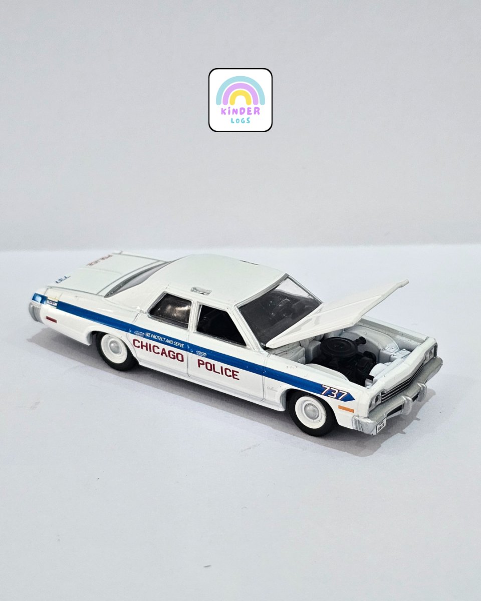 Greenlight 1975 Dodge Monaco Police Car (Uncarded) - Kinder Logs