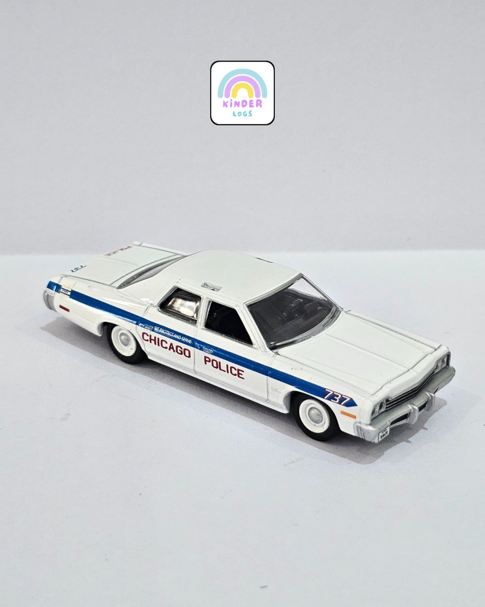 Greenlight 1975 Dodge Monaco Police Car (Uncarded) - Kinder Logs