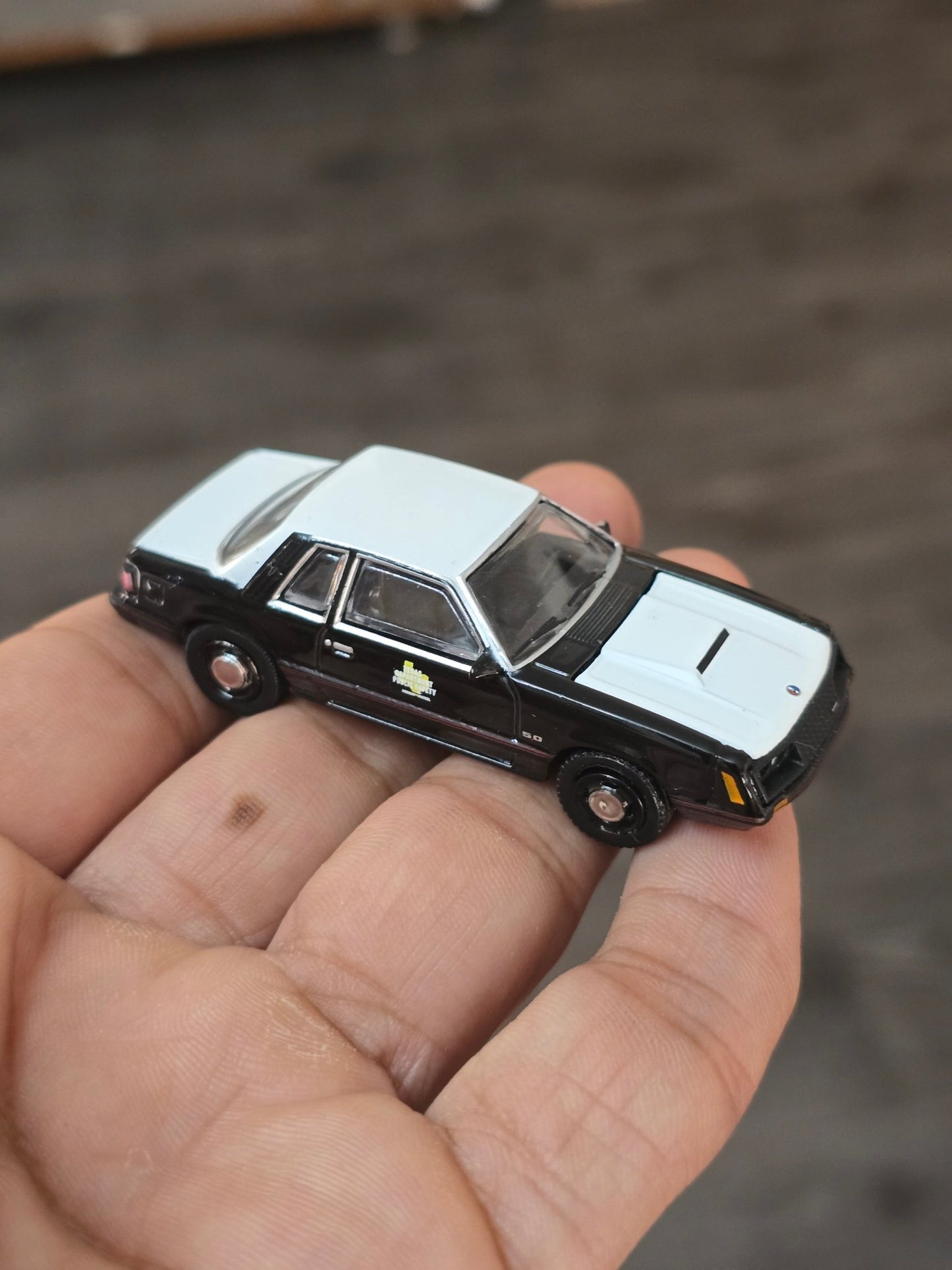 Greenlight 1982 Ford Mustang SSP - Texas Department Public Safety (Uncarded - New) - Kinder Logs