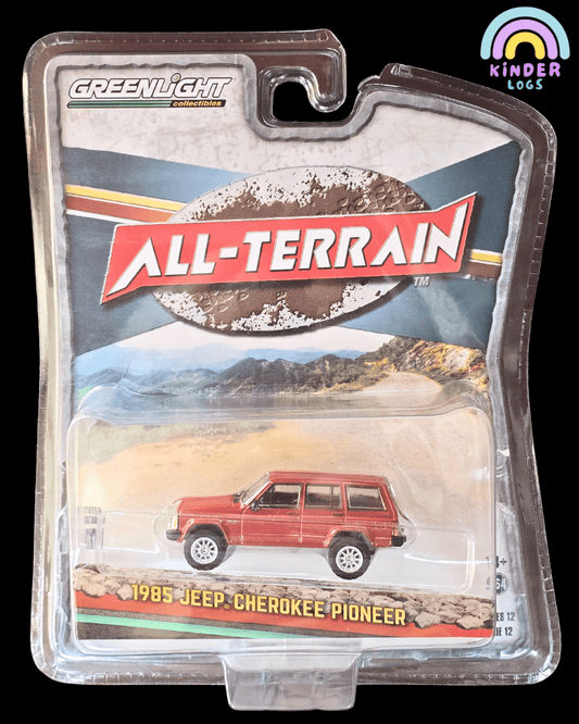 Greenlight 1985 Jeep Cherokee Pioneer All - Terrain (Open Blister) - Kinder Logs