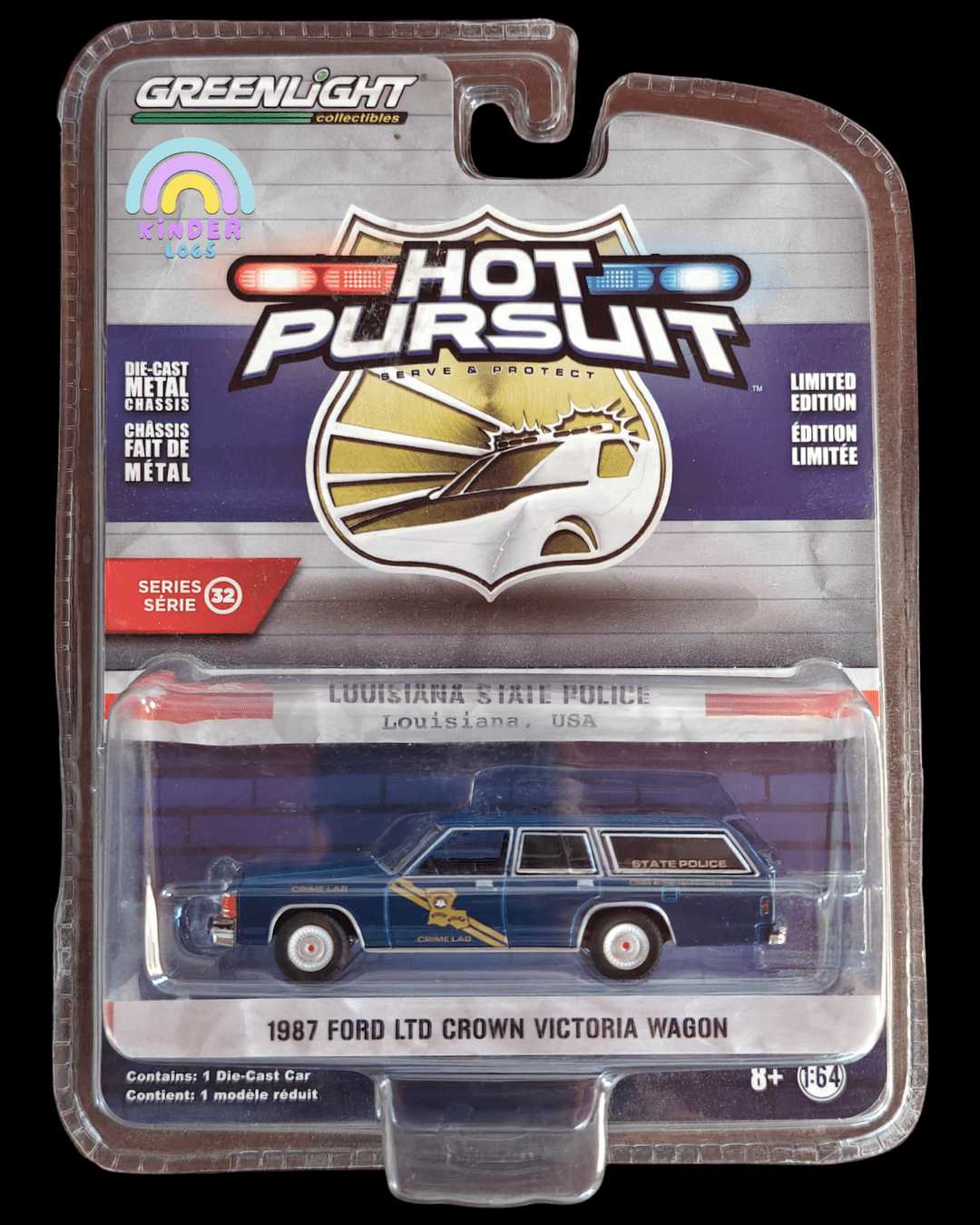 Greenlight 1987 Ford LTD Crown Victoria Wagon (Hot Pursuit) - Kinder Logs