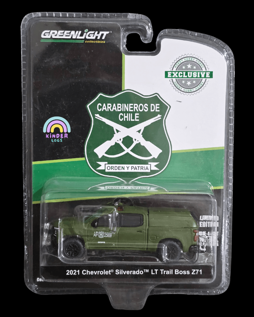Greenlight 2021 Chevrolet Silverado LT Trail Boss Z71 (Exclusive) - Kinder Logs