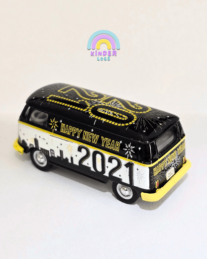Greenlight Volkswagen Panel Van - Happy New Year 2021 (Uncarded) - Kinder Logs