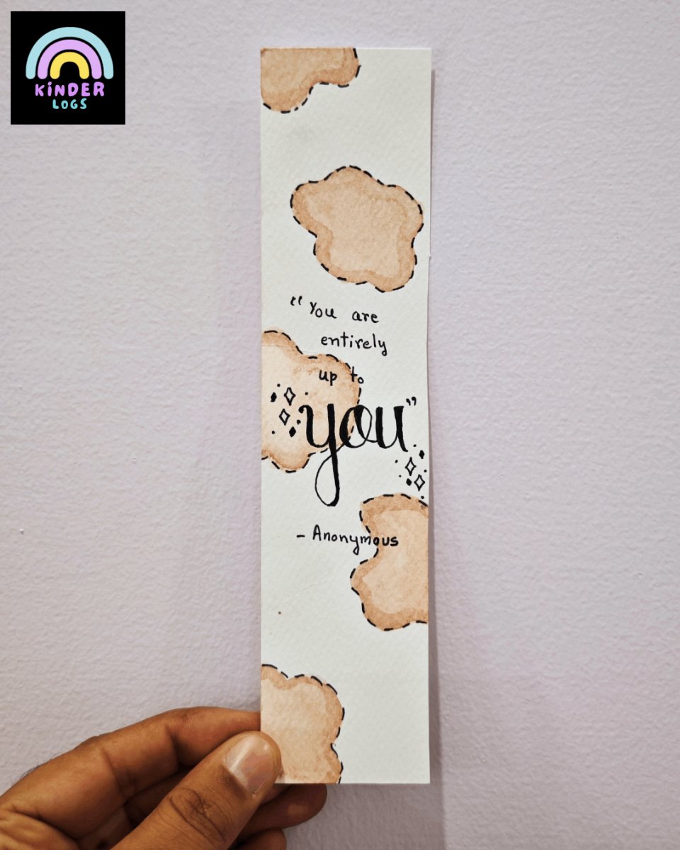Hand-Painted Bookmark | Dreamy Brown - Buy At Kinder Logs
