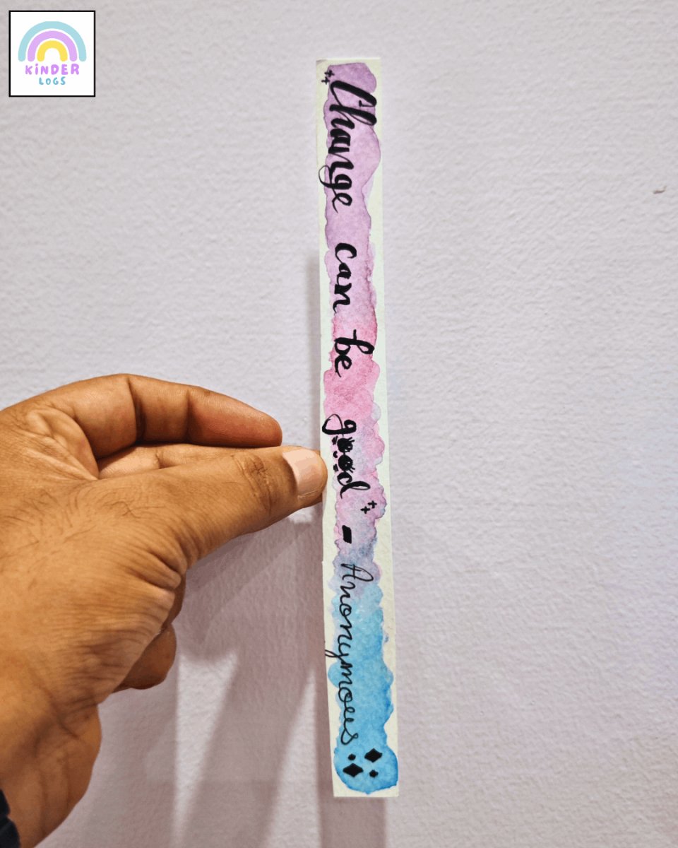 Hand - Painted Bookmark | Thin Design - Kinder Logs