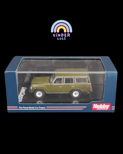 Hobby Japan 1988 Toyota Land Cruiser 60 GX - Olive Green - Kinder Logs
