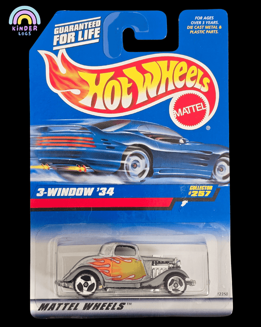 Hot Wheels 1934 Ford 3 - Window Car - Collector No. 257 - Kinder Logs