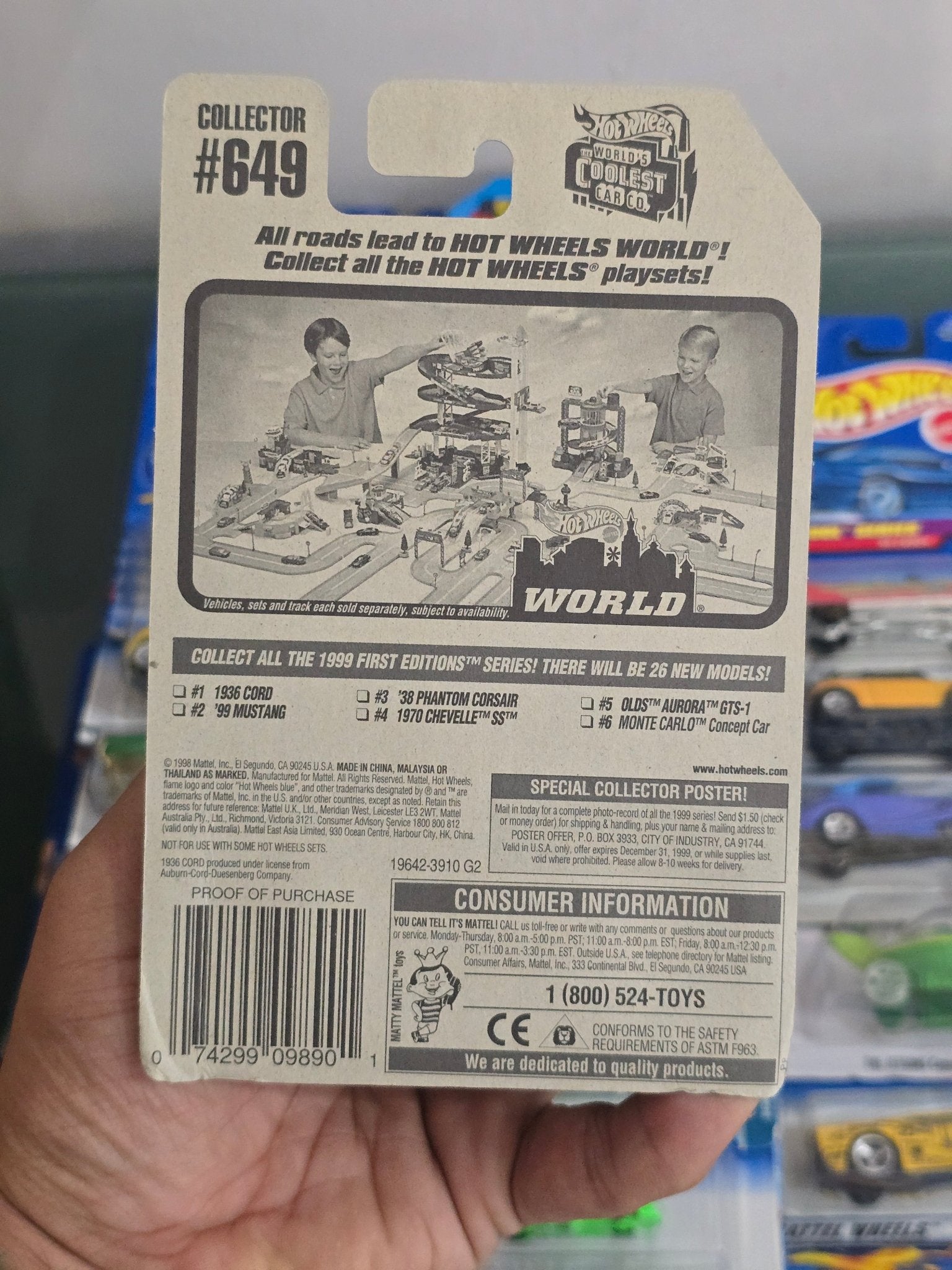 Hot Wheels 1936 Cord - 1999 First Editions - Kinder Logs