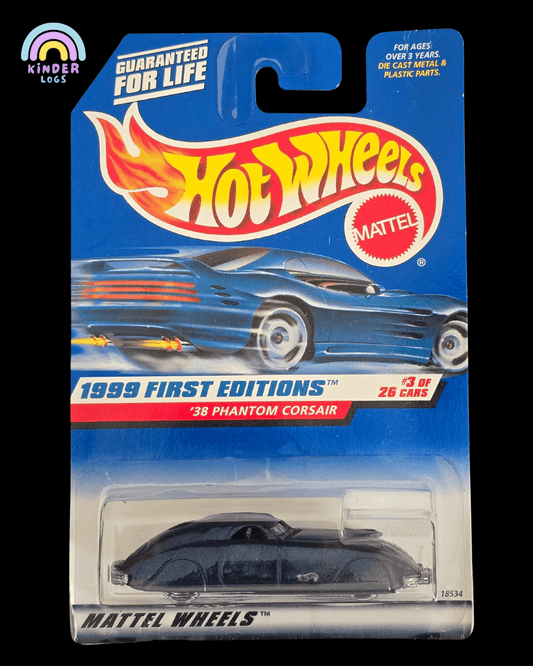 Hot Wheels 1938 Phantom Corsair - 1999 First Editions - Kinder Logs