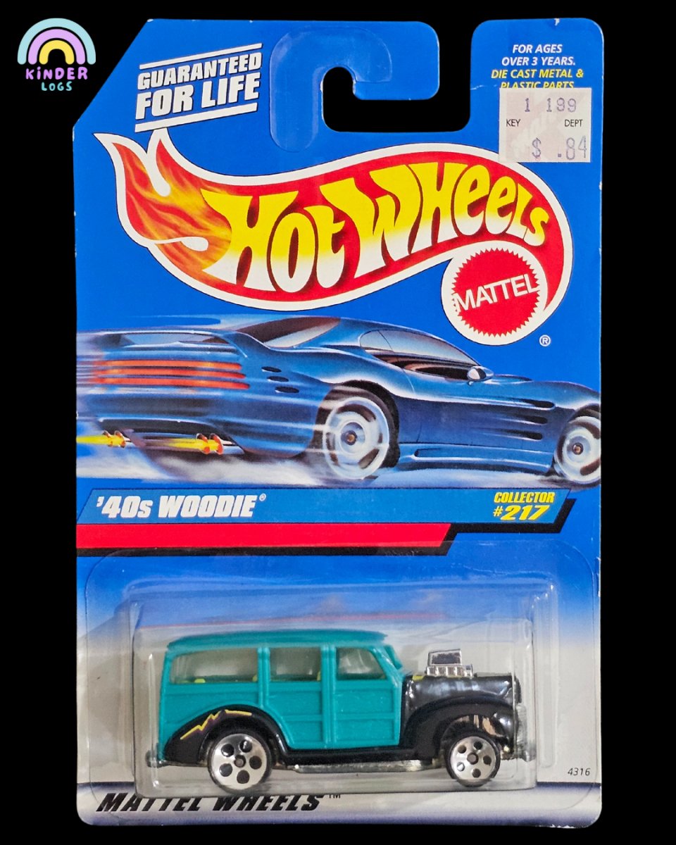 Hot Wheels 1940s Woodie - Collector #217 - Kinder Logs