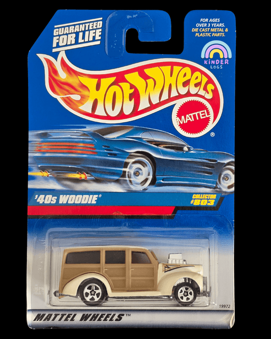 Hot Wheels 1940s Woodie - Collector #803 - Kinder Logs
