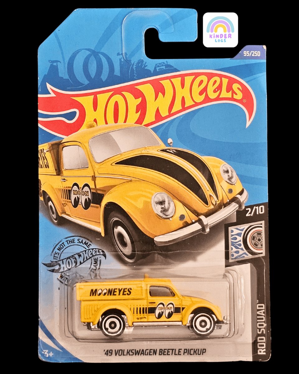 Hot Wheels 1949 Volkswagen Beetle Pickup (Yellow) - Kinder Logs