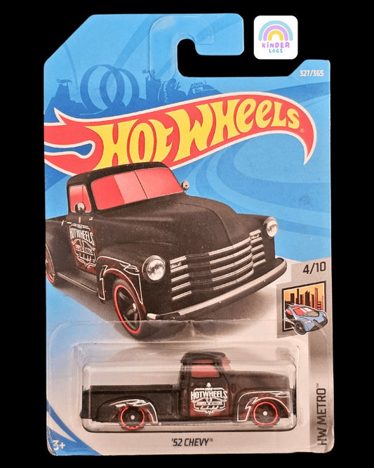 Hot Wheels 1952 Chevy - Exclusive Black Color - Kinder Logs