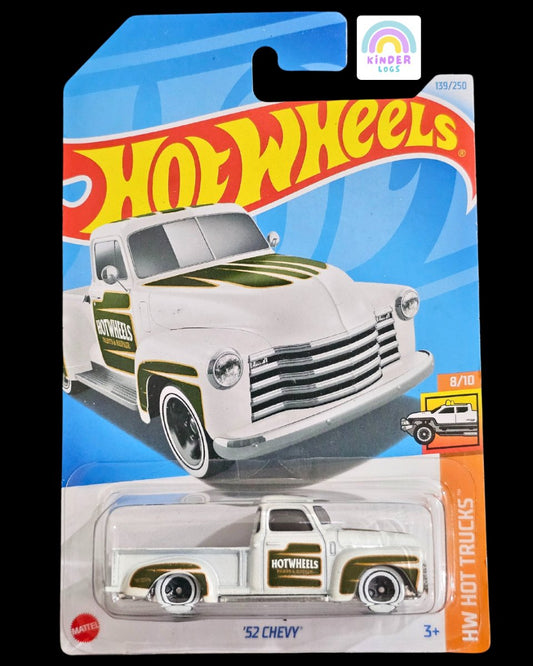 Hot Wheels 1952 Chevy - Rare White Color - Kinder Logs