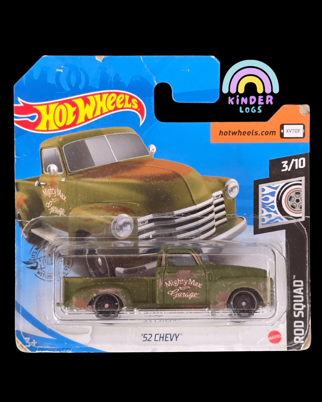 Hot Wheels 1952 Chevy - Rod Squad (2018 Short Card) - Kinder Logs