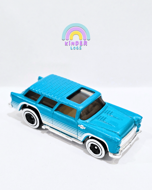 Hot Wheels 1955 Chevrolet Nomad - Blue (Uncarded) - Kinder Logs