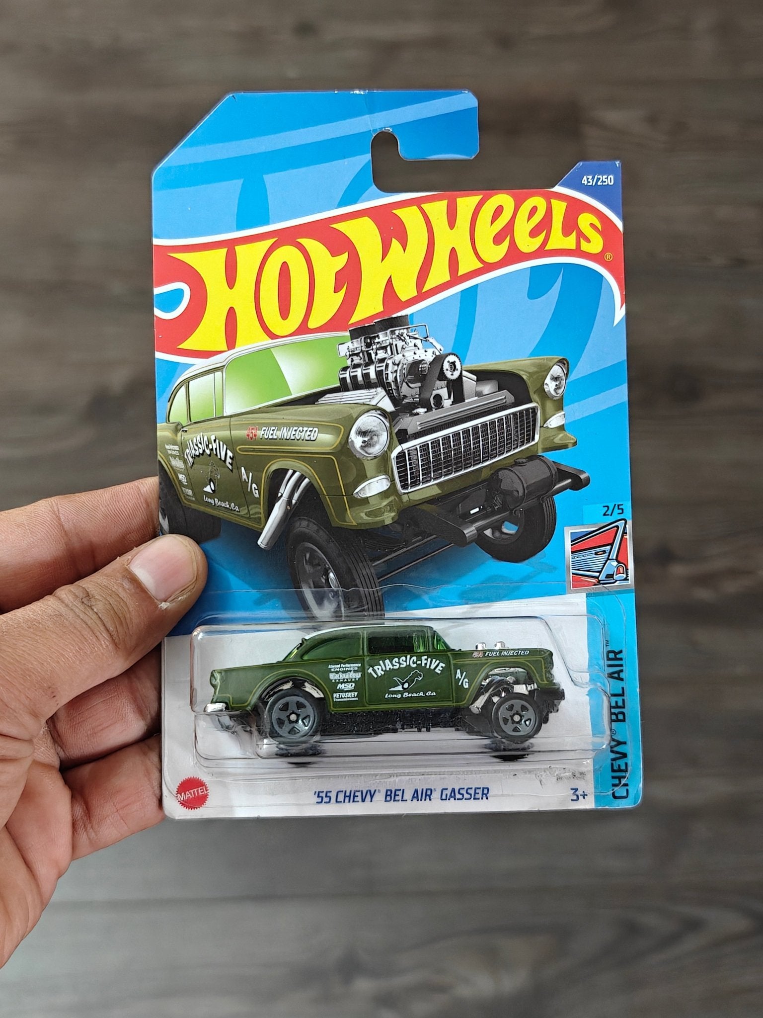Hot Wheels 1955 Chevy Bel Air Gasser - Green (Imported) - Buy At