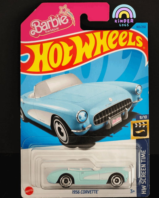 Hot Wheels 1956 Chevrolet Corvette (Blue Color) - Kinder Logs