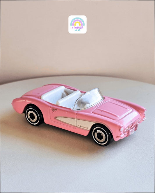 Hot Wheels 1956 Chevrolet Corvette - Pink Color (Uncarded) - Kinder Logs