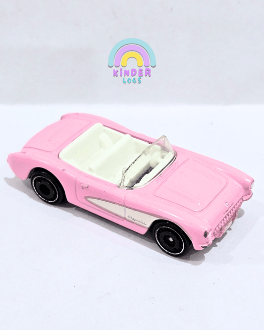 Hot Wheels 1956 Chevrolet Corvette - Pink (Used Car) - Kinder Logs
