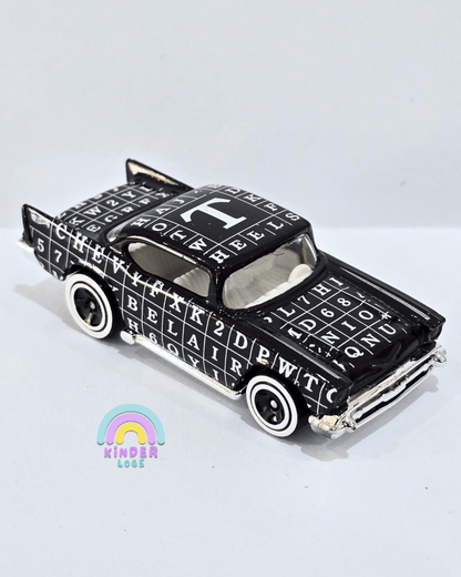 Hot Wheels 1957 Chevy Art Car - Black (Uncarded) - Kinder Logs