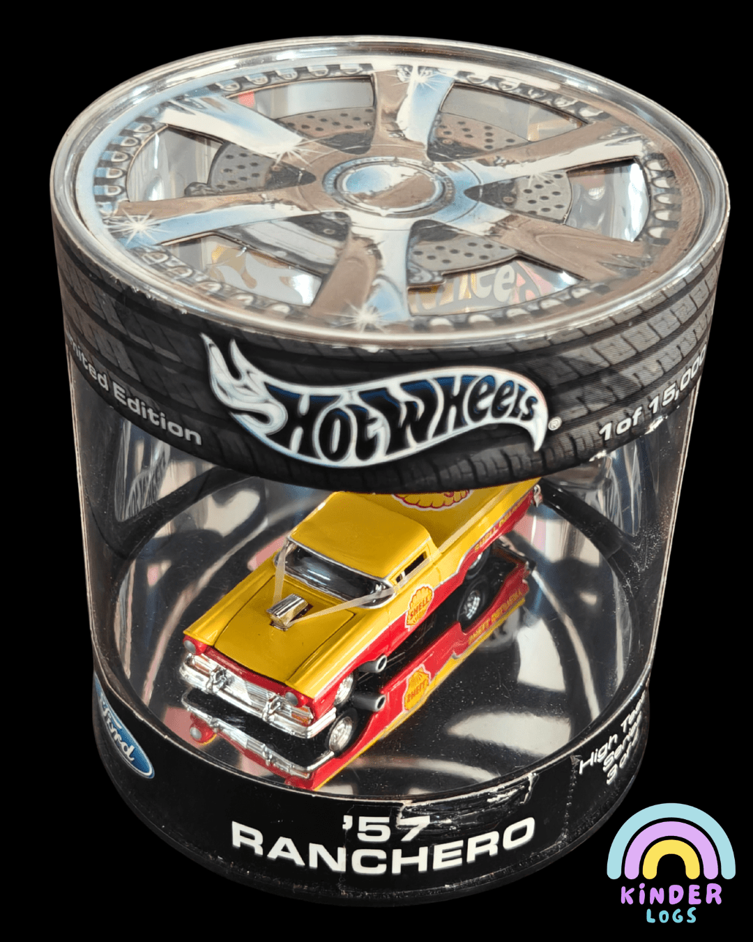 Hot Wheels 1957 Ford Ranchero Shell Oil Car (Imported) - Kinder Logs