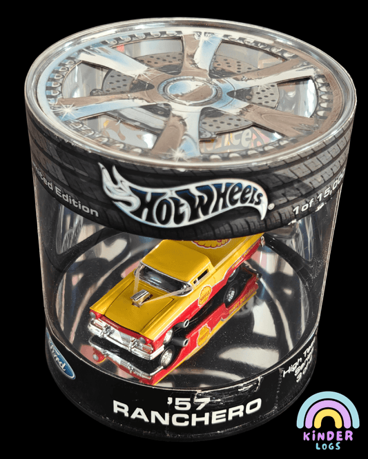 Hot Wheels 1957 Ford Ranchero Shell Oil Car (Imported) - Kinder Logs