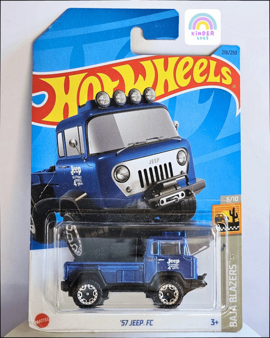 Hot Wheels 1957 Jeep FC Pickup Truck - Kinder Logs