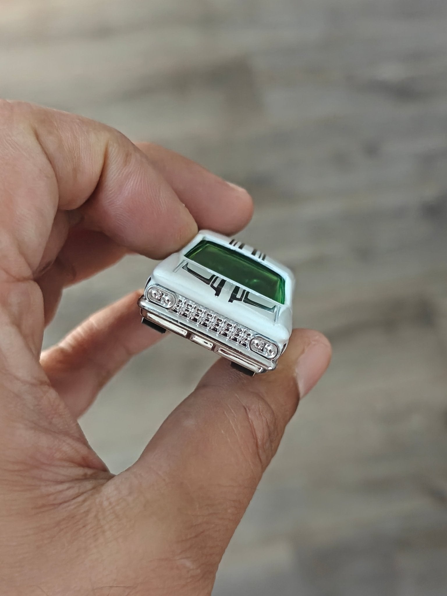 Hot Wheels 1959 Chevy Impala - White (Uncarded - New) - Kinder Logs
