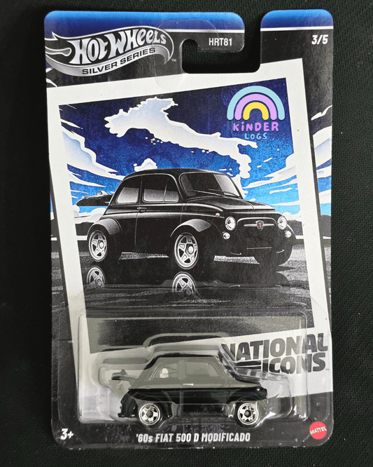Hot Wheels 1960s Fiat 500 D Modificado - National Icons (Imported) - Kinder Logs