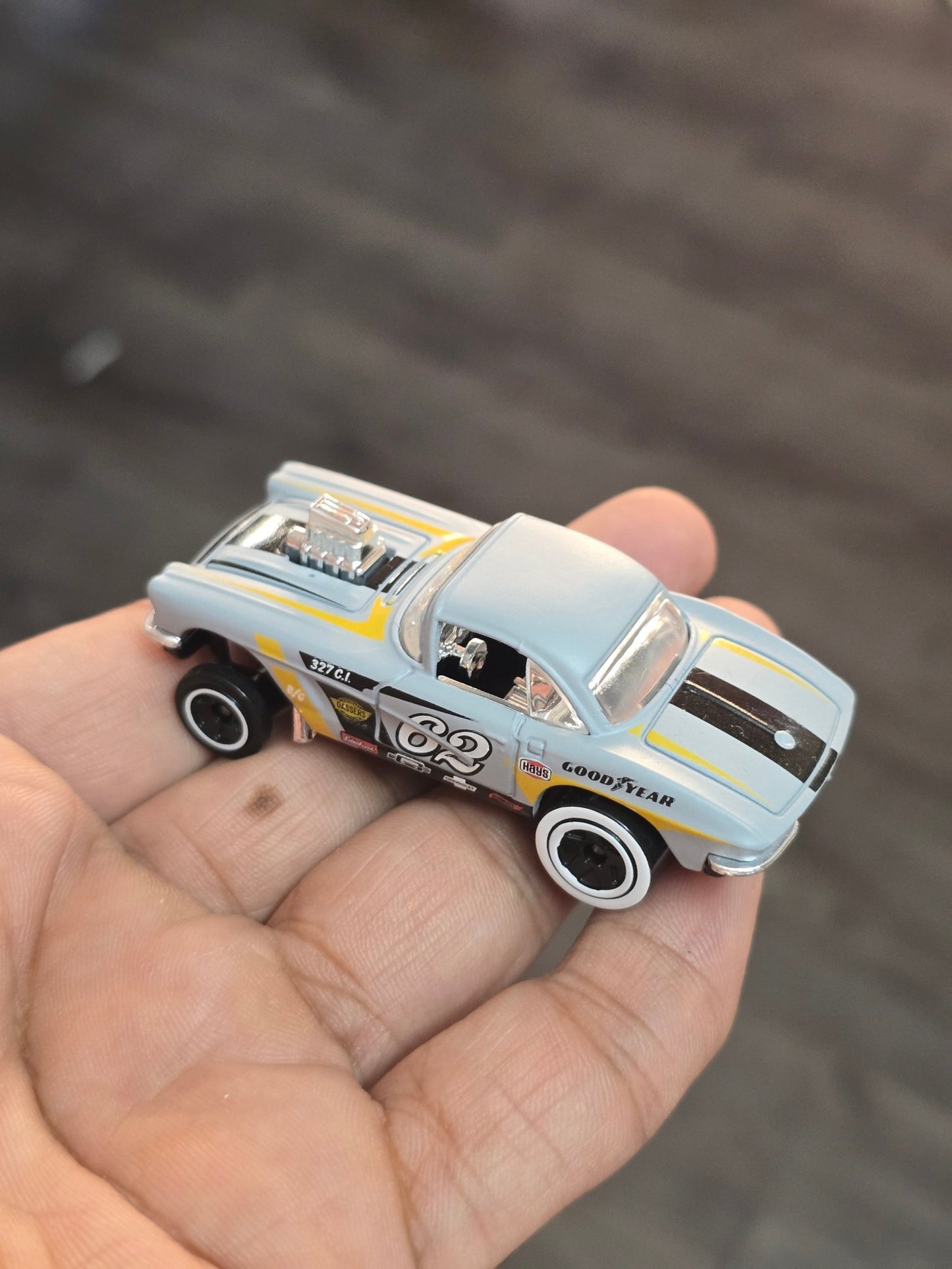 Hot Wheels 1962 Corvette Gasser - Grey (Uncarded - New) - Kinder Logs