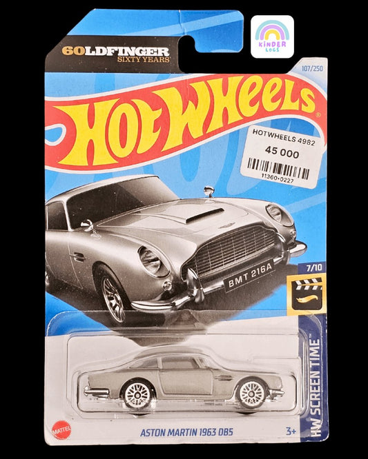 Hot Wheels 1963 Aston Martin DB5 - Goldfinger Sixty Years - Kinder Logs