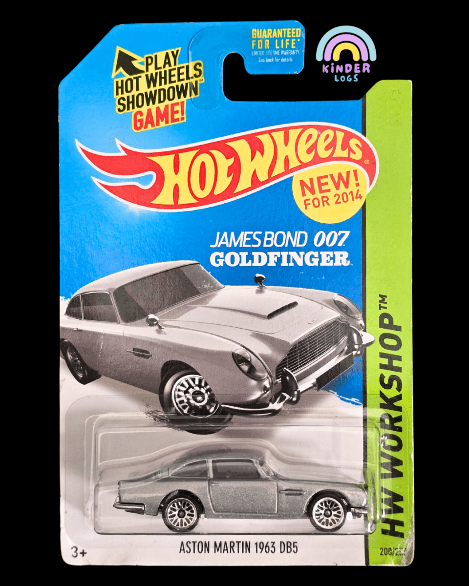 Hot Wheels 1963 Aston Martin DB5 - James Bond 007 Goldfinger - Kinder Logs