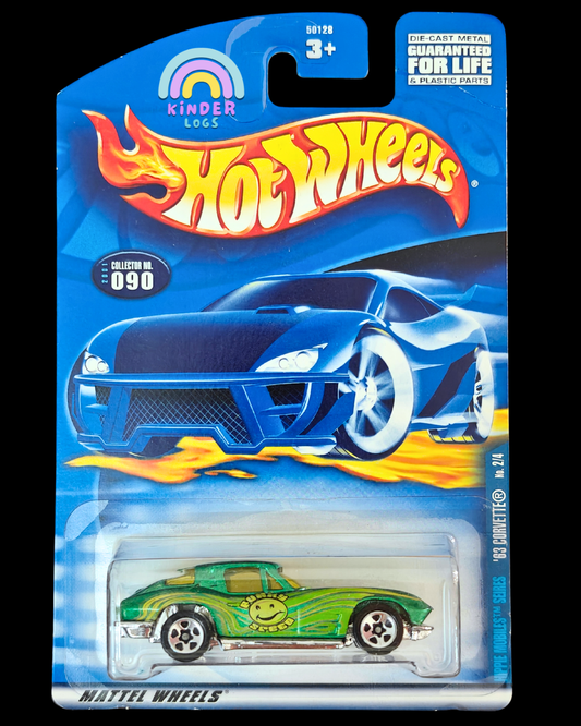 Hot Wheels 1963 Chevrolet Corvette - Hippie Mobiles (Imported) - Kinder Logs