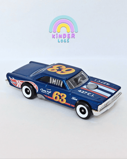 Hot Wheels 1963 Ford Galaxie - Blue (Uncarded - New) - Kinder Logs