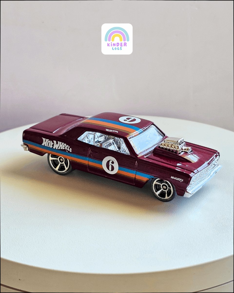 Hot Wheels 1964 Chevy Chevelle SS Speed Blur (Uncarded) - Kinder Logs