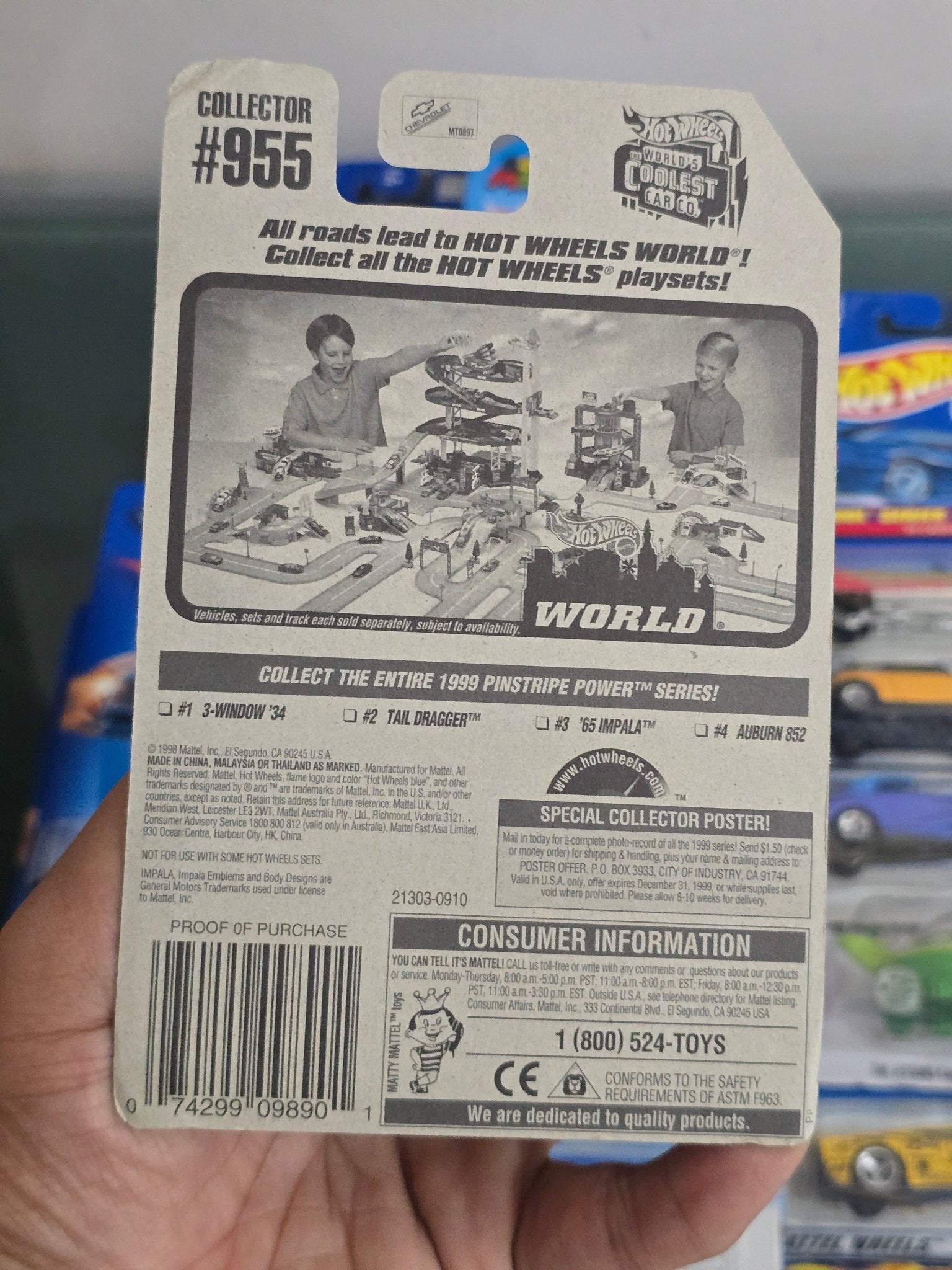 Hot Wheels 1965 Chevy Impala - Pinstripe Power Series - Kinder Logs
