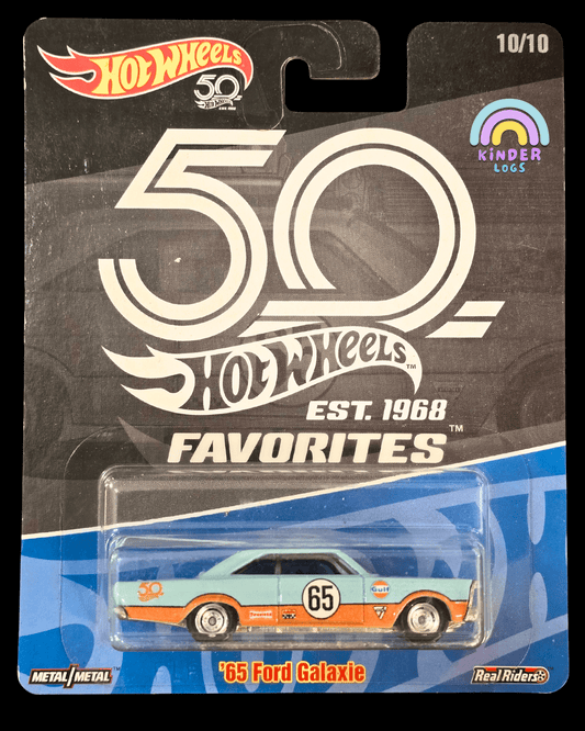 Hot Wheels 1965 Ford Galaxie Gulf Edition (2018 Card) - Kinder Logs