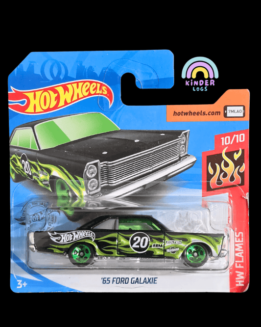 Hot Wheels 1965 Ford Galaxie - Short Card (Imported) - Kinder Logs